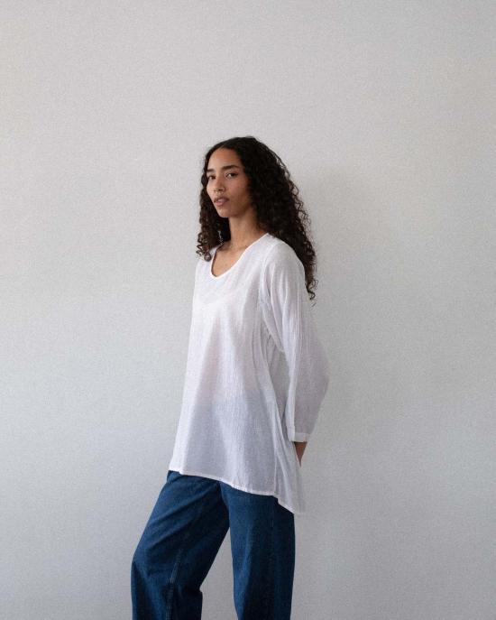  어니스트 코튼 블라우스 - HONEST COTTON