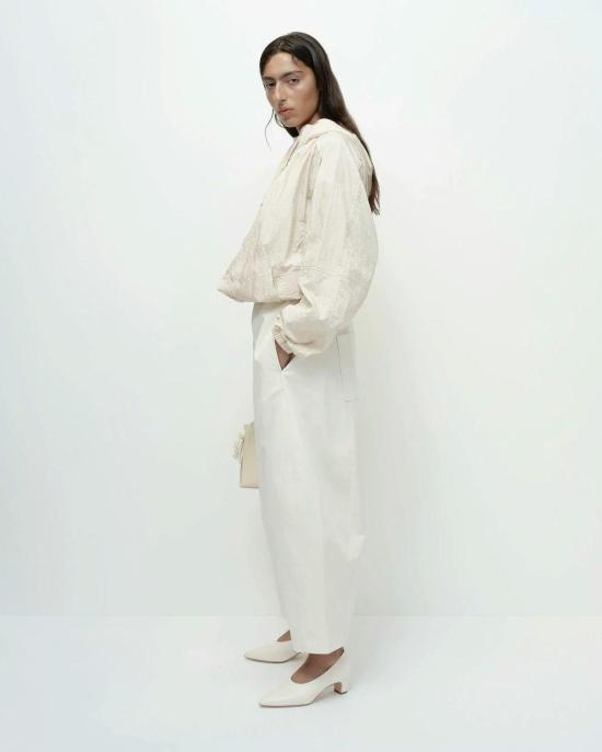  미정박 크롭 팬츠 박미정 크롭 벌룬 팬츠 크림색 - MIJEONG PARK