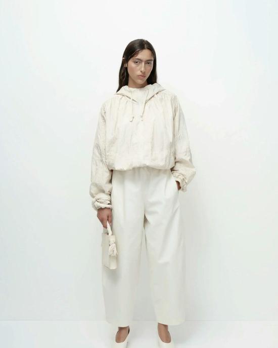  미정박 크롭 팬츠 박미정 크롭 벌룬 팬츠 크림색