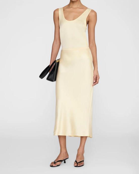 26SS 애니빙 롱 스커트 A044001CRM02 BUTTER YELLOW Cream - ANINE BING