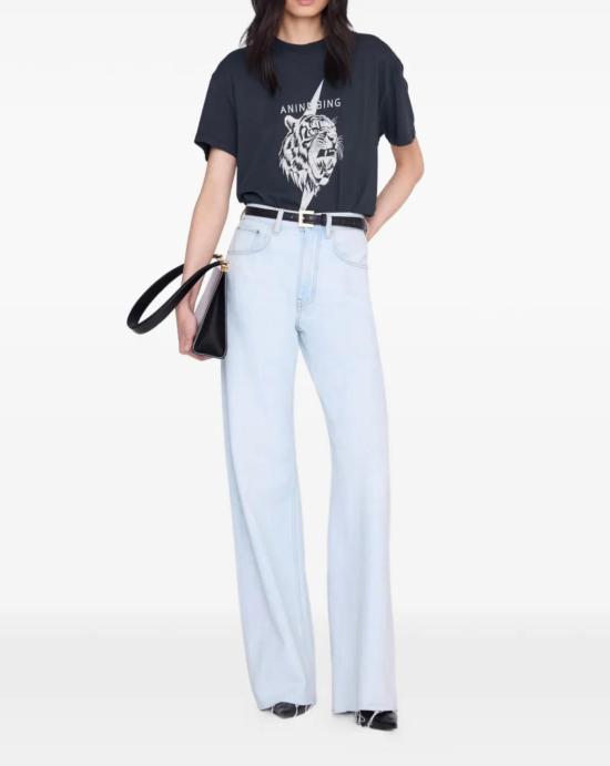 26SS 애니빙 반팔 티셔츠 A0812514VTG3 VINTAGE BLACK Black - ANINE BING