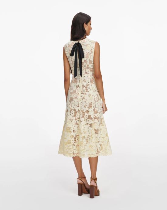 26SS 셀프 포트레이트 롱 원피스 SS26094MY YELLOW Yellow - SELF PORTRAIT