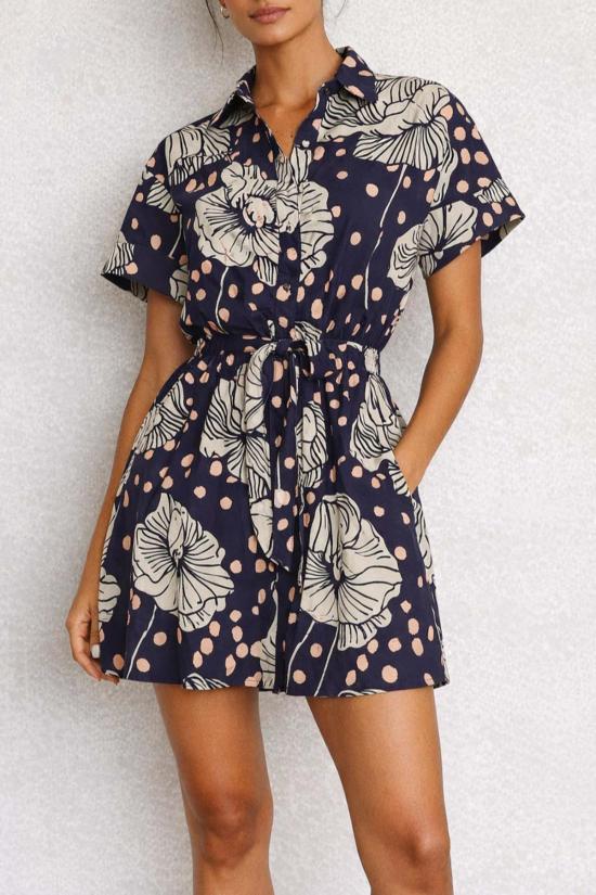  카라 카라 숏 원피스 애즈베리 미니 드레스