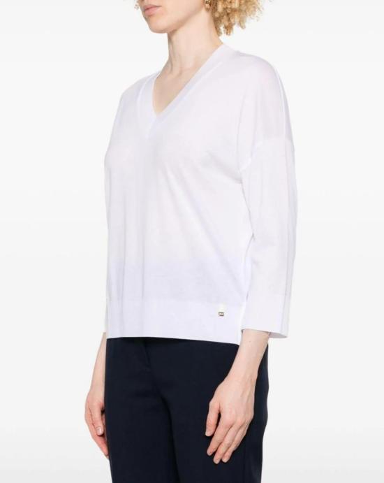 26SS 에르노 긴팔 티셔츠 JV000015D 520561000 White - HERNO