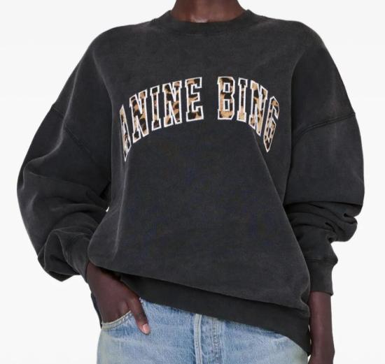 26SS 애니빙 긴팔 티셔츠 A0812110 WBL1 WASHED BLACK - ANINE BING