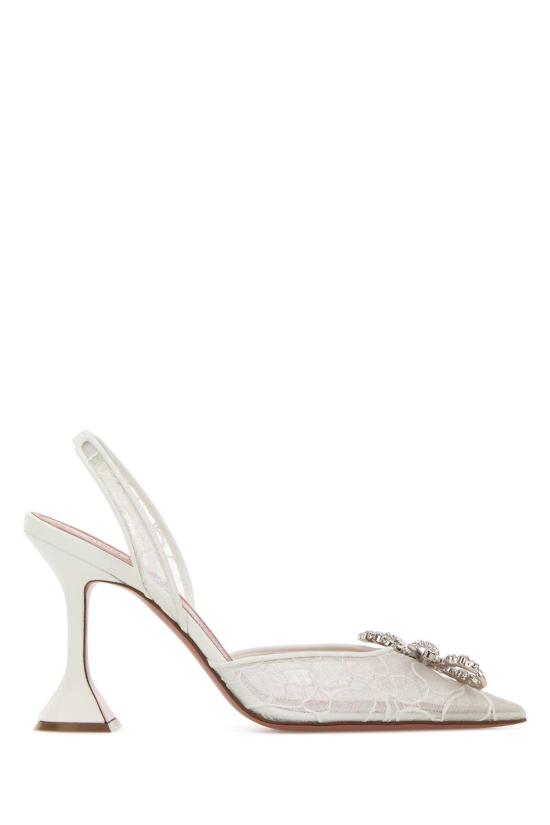 26SS 아미나 무아디 힐/펌프스 ROSIELACESLING95 IVORY White