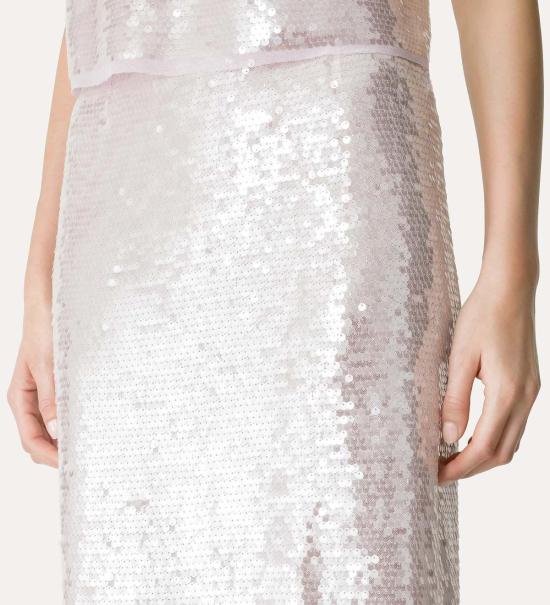  포르테포르테 롱 스커트 포르테 14894 마이 스커트 리퀴드 시퀸 펜슬 스커트 - FORTE FORTE