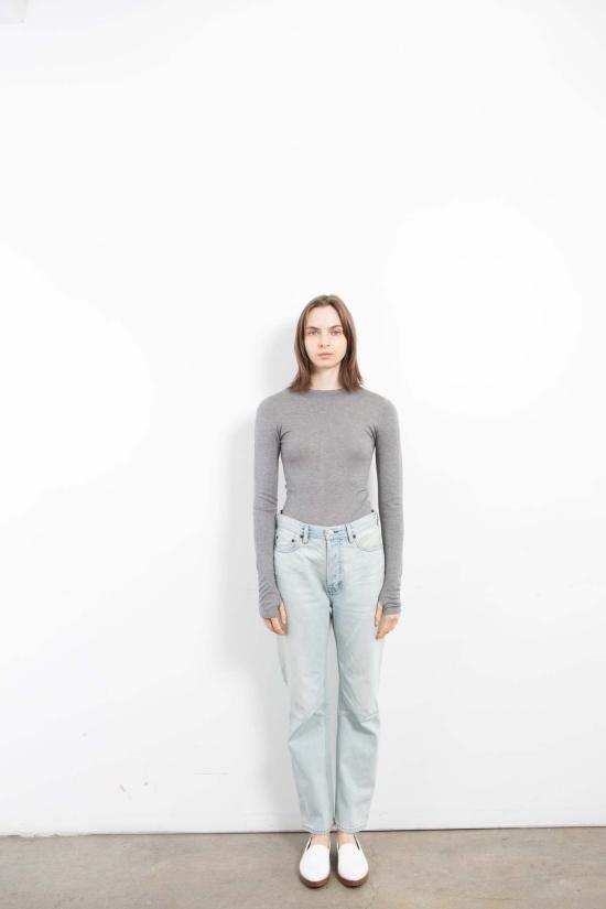  퓨어 캐시미어 엔와이씨 긴팔 티셔츠 퓨어캐시미어 NYC 실크 캐시미어 긴팔 상의 - PURECASHMERE NYC