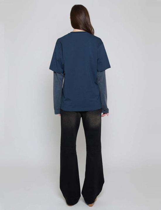  프리스카베라 긴팔 티셔츠 네이비 베다즐 스파이더 - PRISCAVERA