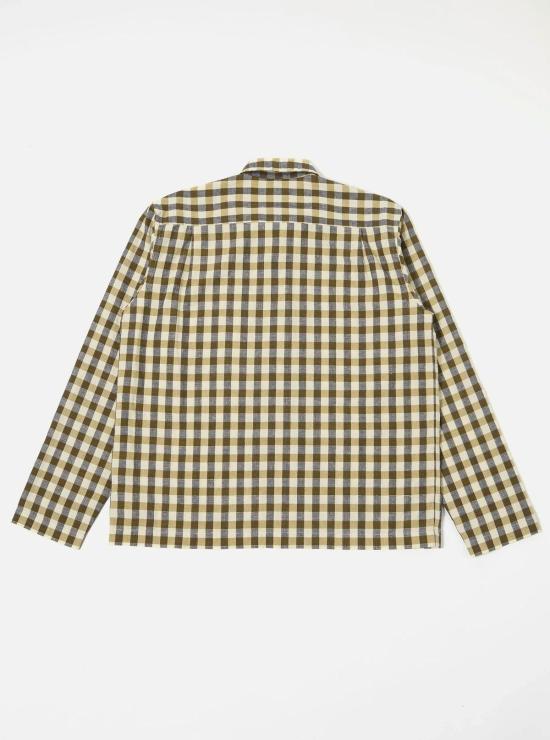  유니버셜웍스 긴팔 셔츠 유니버설 웍스 애버딘 링콧 지퍼  올리브 - UNIVERSAL WORKS