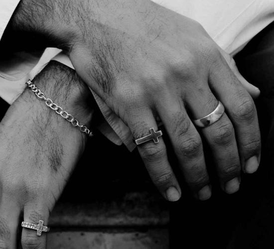  수 더 보이 반지 두꺼운 밴드 링 - SUE THE BOY