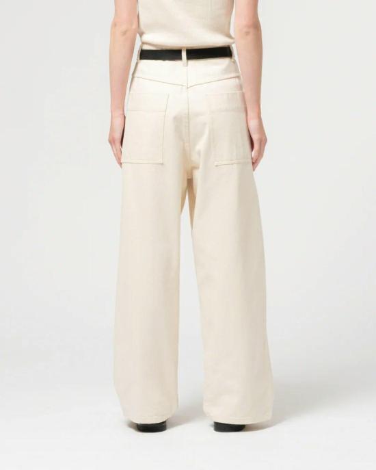  걸스오브더스트 스트레이트 팬츠 더스트의 소녀들, 영사 바지, 에크루 - GIRLS OF DUST