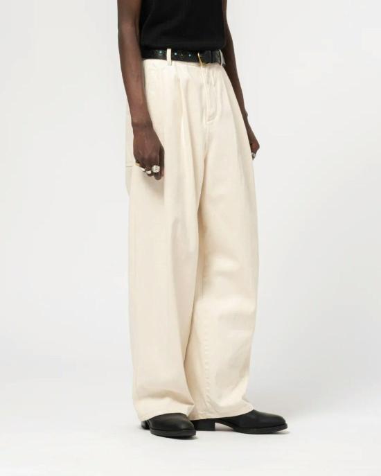  걸스오브더스트 스트레이트 팬츠 더스트의 소녀들, 영사 바지, 에크루 - GIRLS OF DUST