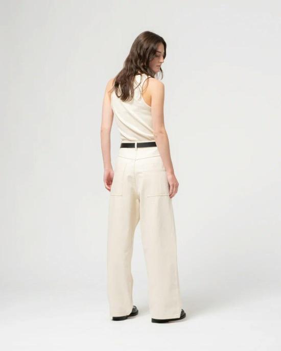  걸스오브더스트 스트레이트 팬츠 더스트의 소녀들, 영사 바지, 에크루 - GIRLS OF DUST