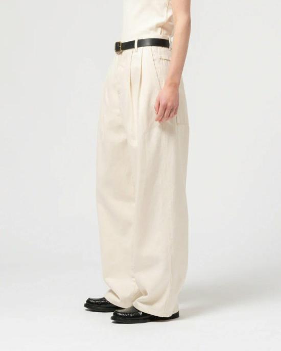  걸스오브더스트 스트레이트 팬츠 더스트의 소녀들, 영사 바지, 에크루 - GIRLS OF DUST