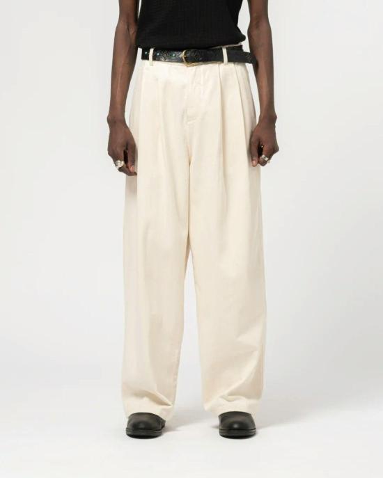  걸스오브더스트 스트레이트 팬츠 더스트의 소녀들, 영사 바지, 에크루 - GIRLS OF DUST