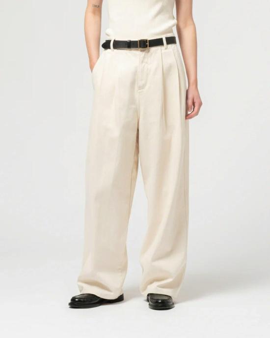  걸스오브더스트 스트레이트 팬츠 더스트의 소녀들, 영사 바지, 에크루 - GIRLS OF DUST