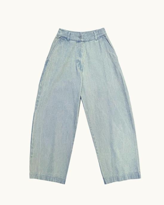  알리 골든 데님 팬츠 루즈 배럴 팬츠