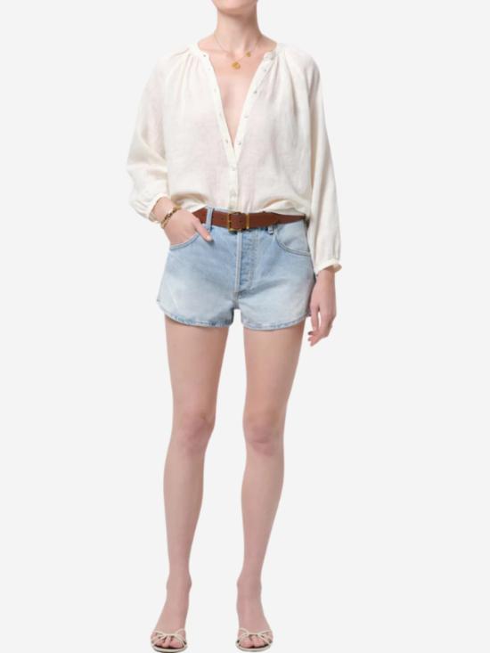  시티즌 오브 휴머니티 데님 숏팬츠 인류 시민 아비타 쇼트 - CITIZEN OF HUMANITY