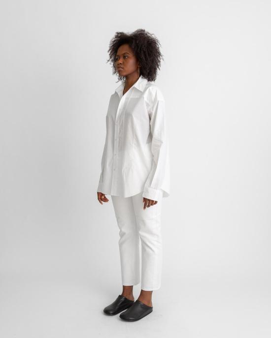  6397 블라우스 리워크 유니폼 셔츠 - 6397