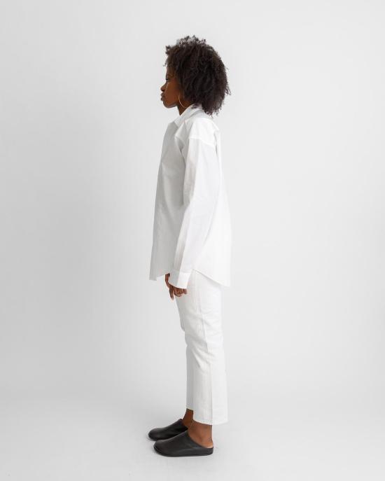  6397 블라우스 리워크 유니폼 셔츠 - 6397