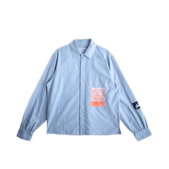  정글 정글 셔츠 불타는 돌고래 비즈니스 셔츠