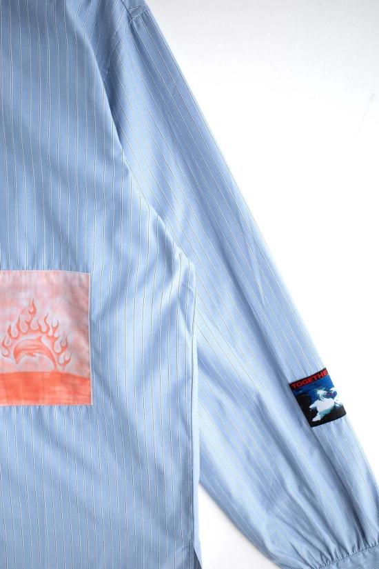  정글 정글 셔츠 불타는 돌고래 비즈니스 셔츠 - JUNGLES JUNGLES