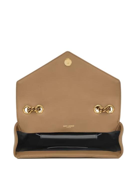 26SS 생로랑 루루 마틀라세 램스킨 스몰 숄더백 801437 AAEAX2357 Marrone chiaro - SAINT LAURENT