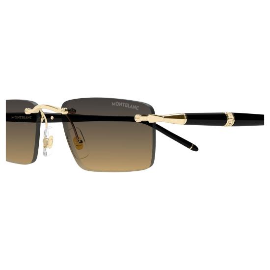 26SS 몽블랑 선글라스 MB0484S 002 GOLD BLACK ORANGE - MONTBLANC