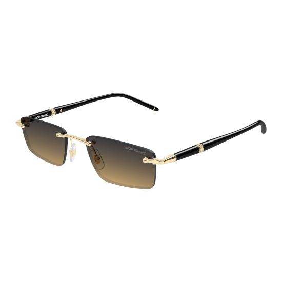 26SS 몽블랑 선글라스 MB0484S 002 GOLD BLACK ORANGE - MONTBLANC