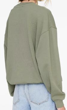 26SS 애니빙 긴팔 티셔츠 A 08 11840 WGR11 Military green - ANINE BING