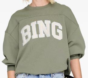 26SS 애니빙 긴팔 티셔츠 A 08 11840 WGR11 Military green - ANINE BING