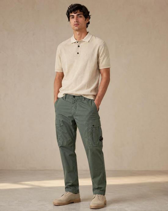 26SS 씨피 컴퍼니 스트레이트 팬츠 20CMPA255A006439G 668 LAUREL WREAT Green - C.P. COMPANY