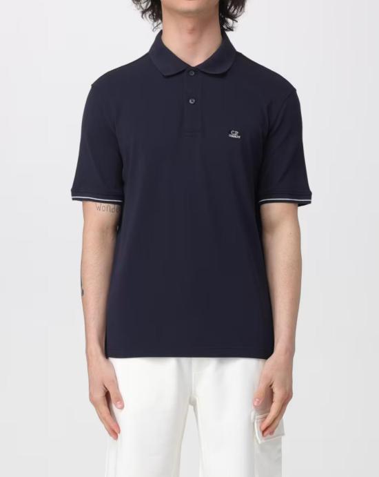 26SS 씨피 컴퍼니 폴로 티셔츠 20CMPL288A006263G 888 TOTAL ECLIPSE Blue - C.P. COMPANY