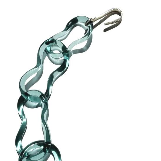  제인 다렌스부르그 목걸이/팬던트 제인 다렌스버그 글레이셔 오가닉 링크 네크리스 라이트 블루 - JANE DARENSBOURG