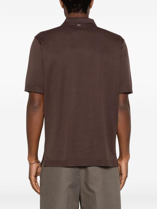 26SS 에르노 폴로 티셔츠 JV000004U 520598800 Marrone scuro - HERNO