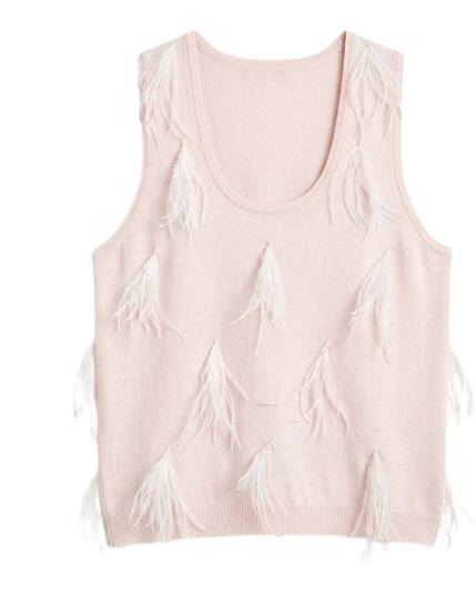 26SS 트윈셋 민소매 티셔츠 261TP3420 S2155600570 Sabbia rosa