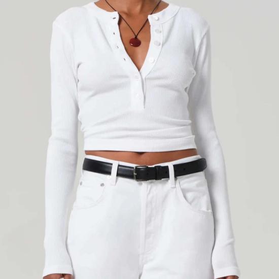  시티즌 오브 휴머니티 긴팔 티셔츠 인류의 시민 바라 헨리 탑 - CITIZEN OF HUMANITY