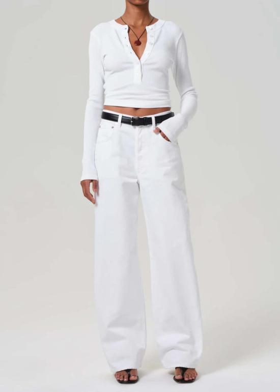  시티즌 오브 휴머니티 긴팔 티셔츠 인류의 시민 바라 헨리 탑 - CITIZEN OF HUMANITY