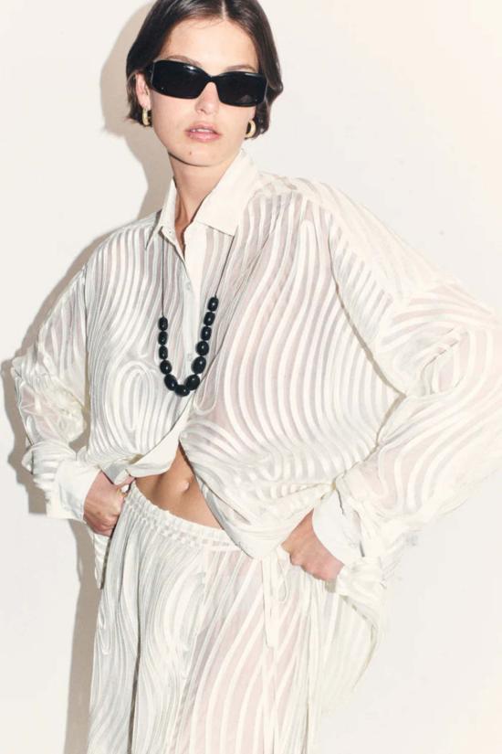  블랑카 셔츠 메카 셔츠 크림