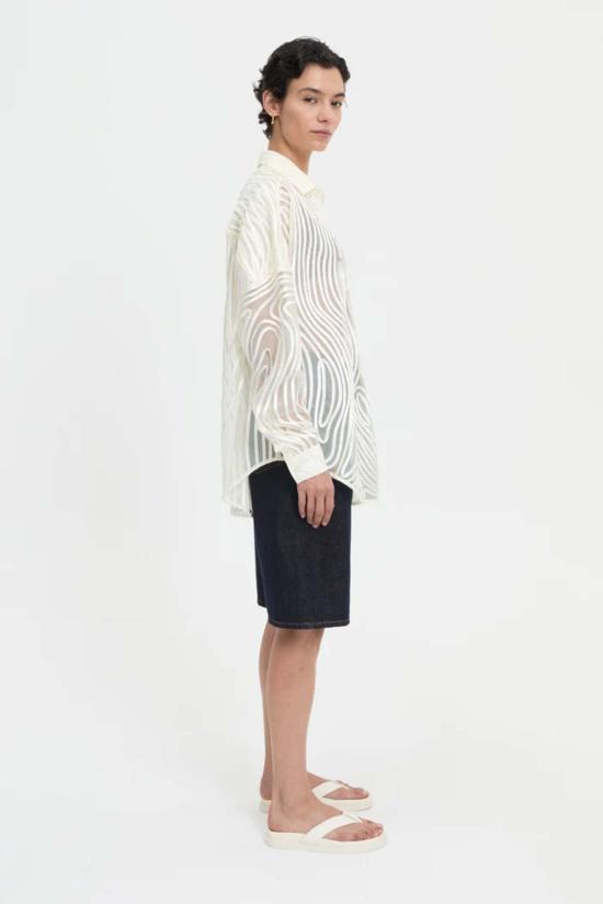  블랑카 셔츠 메카 셔츠 크림 - BLANCA