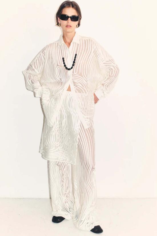  블랑카 셔츠 메카 셔츠 크림 - BLANCA