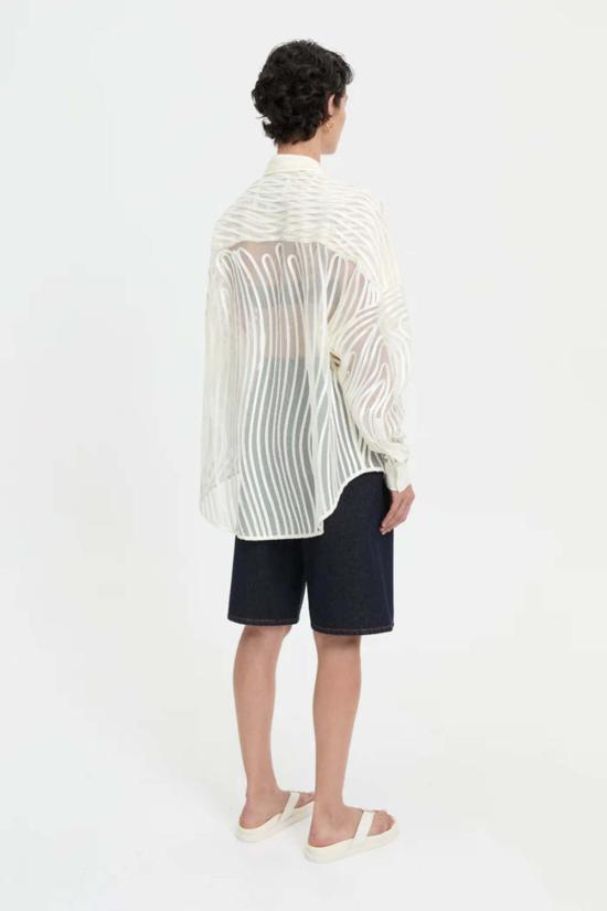  블랑카 셔츠 메카 셔츠 크림 - BLANCA