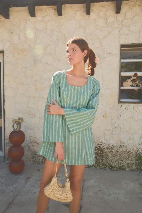  ESYA 숏 원피스 에샤 팔마 린넨 미니 드레스 - OTHER BRANDS