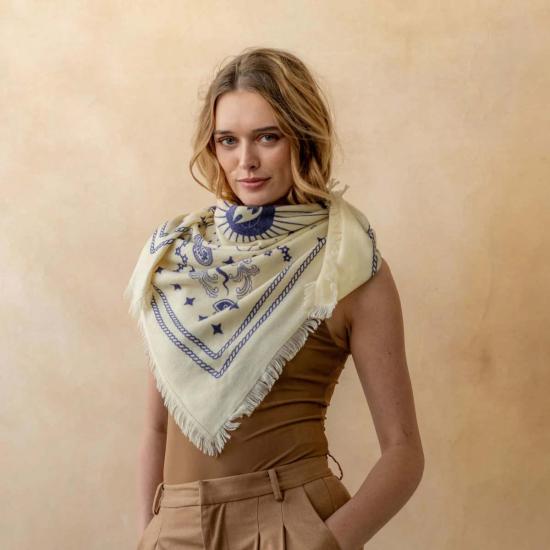  프레야 머플러/스카프 코스믹 캐시미어 반다나 - FREYA