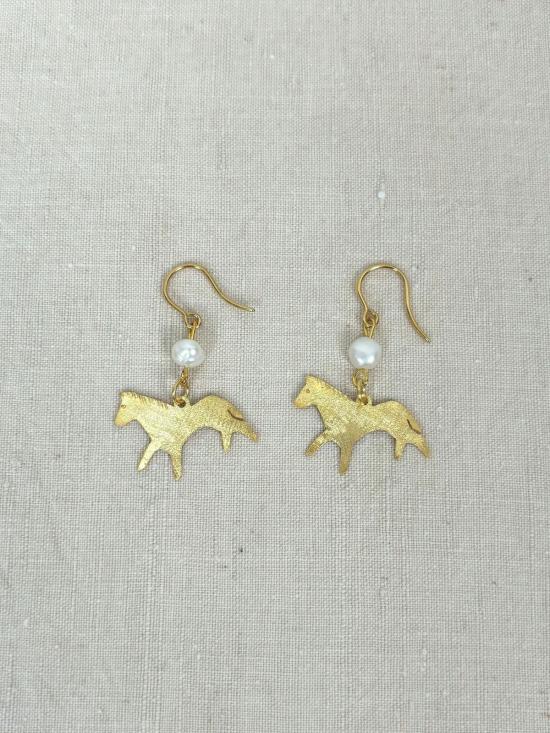  Après Ski 이어링 Cavallo 진주 귀걸이