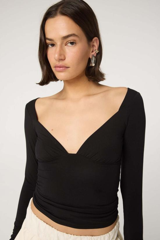  더 라인 바이 케이 긴팔 티셔츠 K 오이신 탑의 라인 - THE LINE BY K