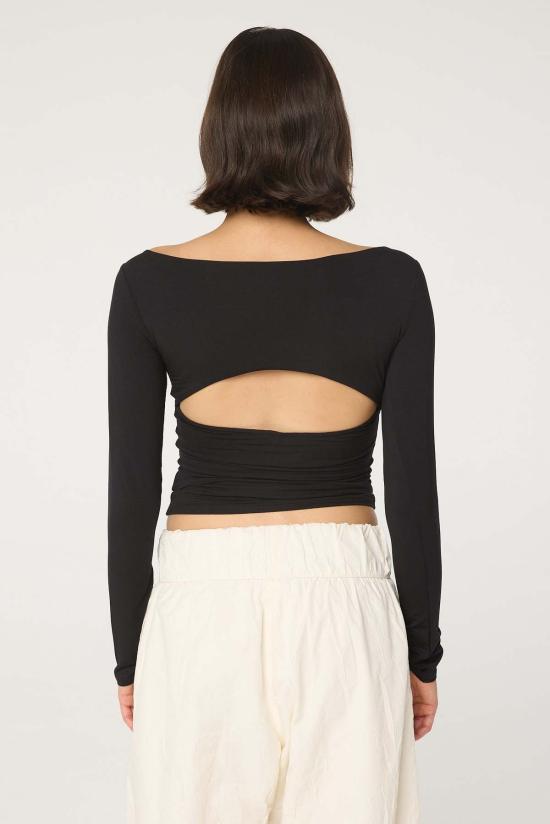  더 라인 바이 케이 긴팔 티셔츠 K 오이신 탑의 라인 - THE LINE BY K