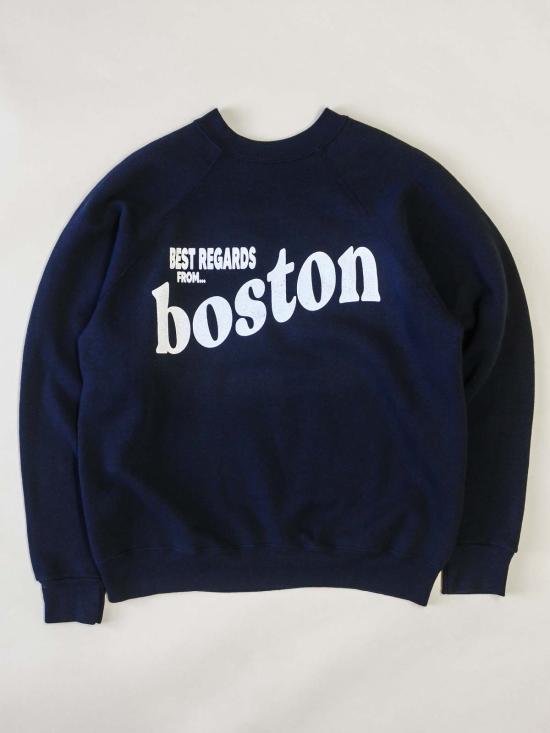  베스트 리가즈 긴팔 티셔츠 업사이클링 데스티네이션 굿즈 업사이클링 스웨트셔츠 네이비 드림 - BEST REGARDS