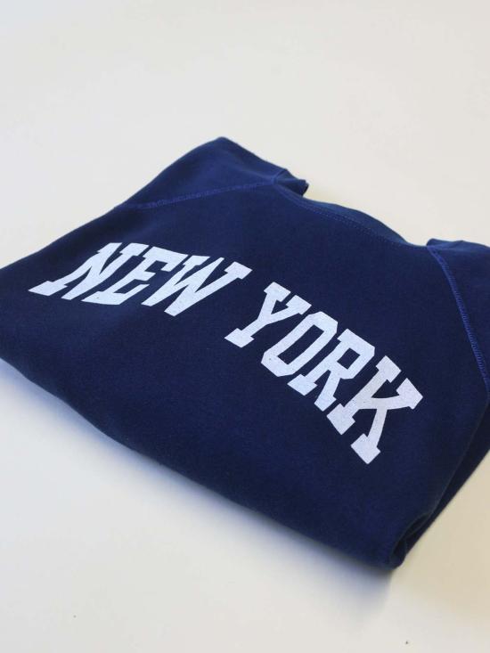  베스트 리가즈 긴팔 티셔츠 업사이클링 데스티네이션 굿즈 업사이클링 스웨트셔츠 네이비 드림 - BEST REGARDS